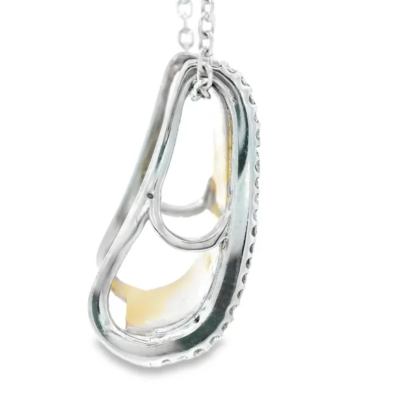 14K Yellow Gold Diamond Slide Pendant Image 4 Monarch Jewelry Winter Park, FL