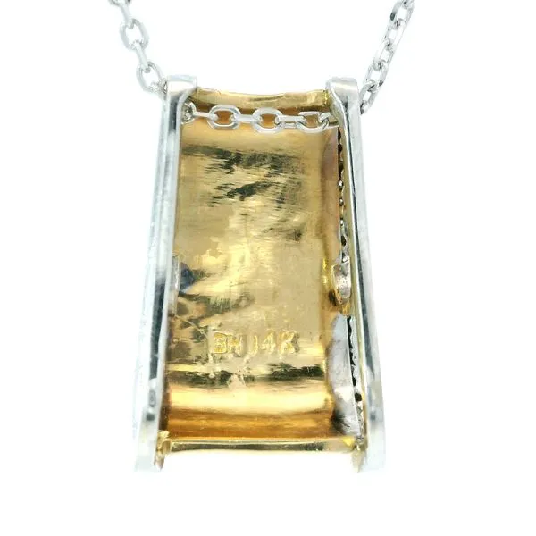 14K Yellow Gold Diamond Slide Pendant Image 5 Monarch Jewelry Winter Park, FL