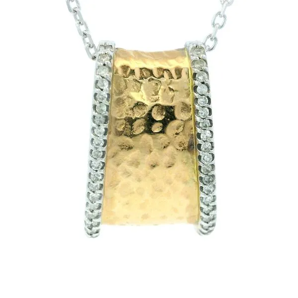 14K Yellow Gold Diamond Slide Pendant Monarch Jewelry Winter Park, FL