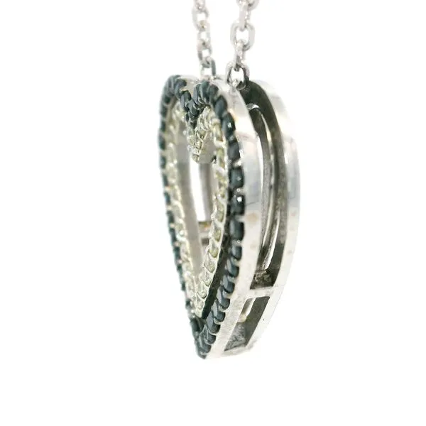 14K Yellow Gold Diamond Heart Pendant Image 3 Monarch Jewelry Winter Park, FL