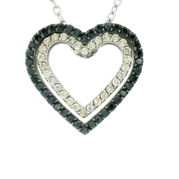 14K Yellow Gold Diamond Heart Pendant Monarch Jewelry Winter Park, FL