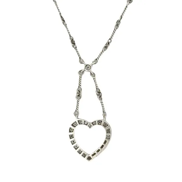 Tiffany & Co Platinum Heart Necklace 165-00177 Image 2 Monarch Jewelry Winter Park, FL