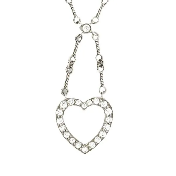 Tiffany & Co Platinum Heart Necklace 165-00177 Monarch Jewelry Winter Park, FL