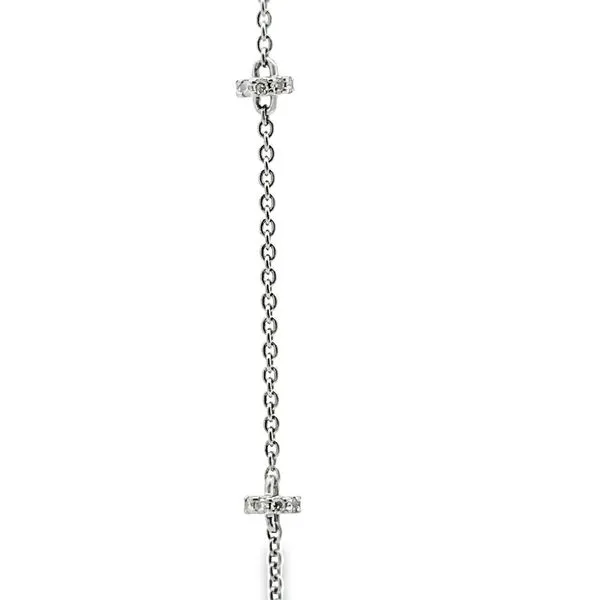18Karat White Gold Station Necklace, 0.80ctw 165-00193 Image 2 Monarch Jewelry Winter Park, FL