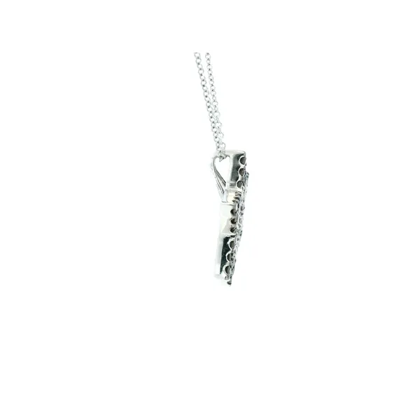 14K White Gold Star of David Diamond Necklace Image 3 Monarch Jewelry Winter Park, FL