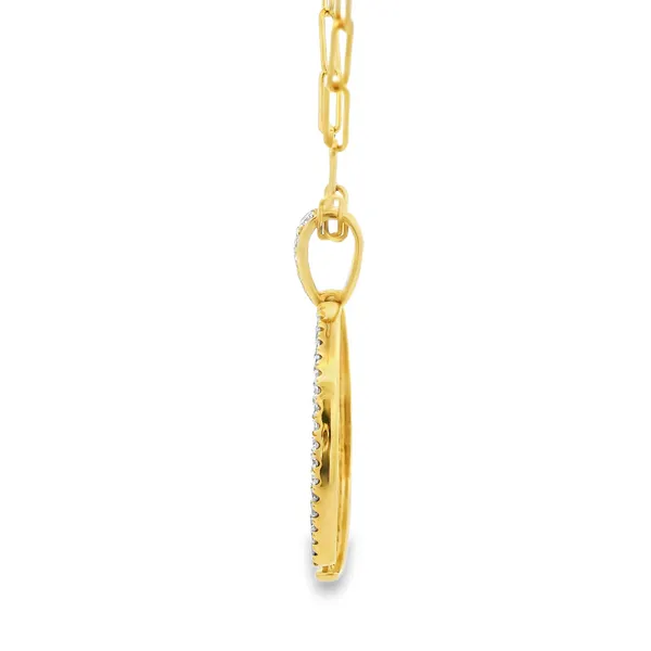 18K Yellow Gold Diamond Necklace Image 3 Monarch Jewelry Winter Park, FL