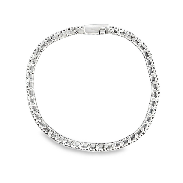 14K White Gold 2.50ctw Diamond Tennis Bracelet Image 4 Monarch Jewelry Winter Park, FL