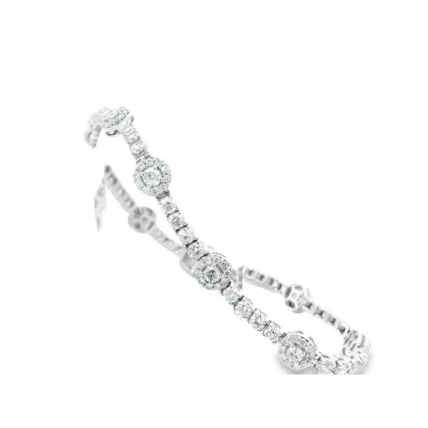 White Gold Diamond Tennis Bracelet Image 2 Monarch Jewelry Winter Park, FL