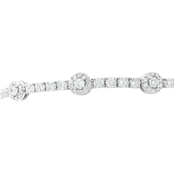 White Gold Diamond Tennis Bracelet Image 3 Monarch Jewelry Winter Park, FL