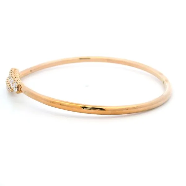 Rose Gold Diamond Flex Bangle Bracelet Image 2 Monarch Jewelry Winter Park, FL