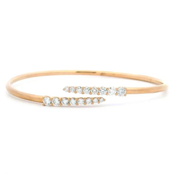 Rose Gold Diamond Flex Bangle Bracelet Monarch Jewelry Winter Park, FL