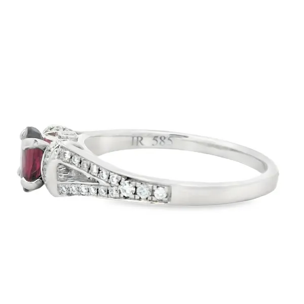 14K White Ruby Diamond Ring Image 2 Monarch Jewelry Winter Park, FL