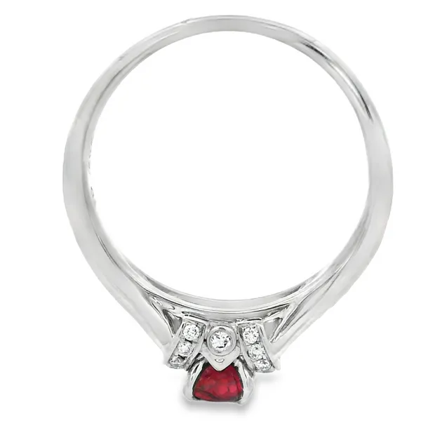14K White Ruby Diamond Ring Image 3 Monarch Jewelry Winter Park, FL