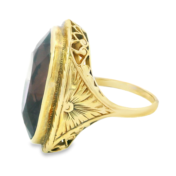 14K Yellow Gold Victorian Amethyst Fashion Ring Image 3 Monarch Jewelry Winter Park, FL