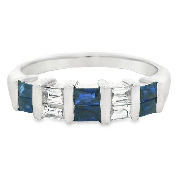 Fashion ring with French cut baguettes and diamonds 200-00642 Monarch Jewelry Winter Park, FL