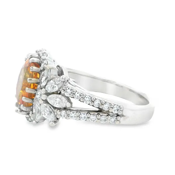 18K White Gold Sapphire Custom Fashion Ring Image 2 Monarch Jewelry Winter Park, FL