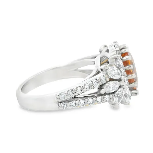 18K White Gold Sapphire Custom Fashion Ring Image 3 Monarch Jewelry Winter Park, FL