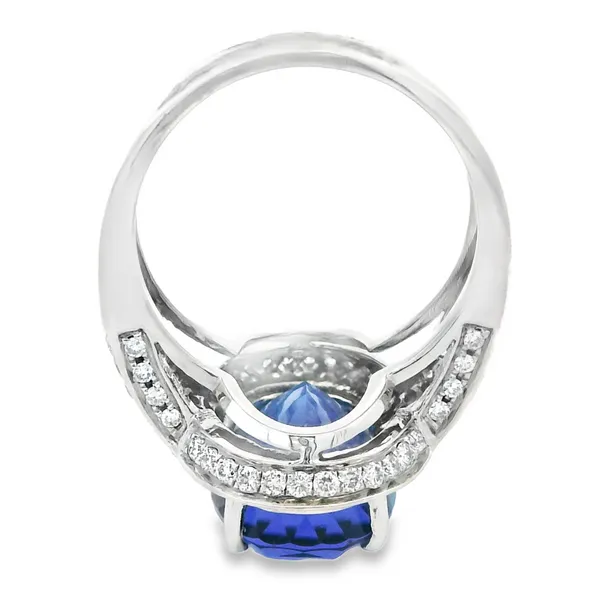 14K White Gold Tanzanite Split Shank Fashion Ring Image 2 Monarch Jewelry Winter Park, FL