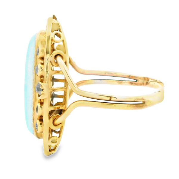 Estate Opal & Diamond Fashion Ring Image 3 Monarch Jewelry Winter Park, FL