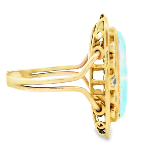 Estate Opal & Diamond Fashion Ring Image 4 Monarch Jewelry Winter Park, FL