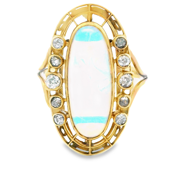 Estate Opal & Diamond Fashion Ring Monarch Jewelry Winter Park, FL