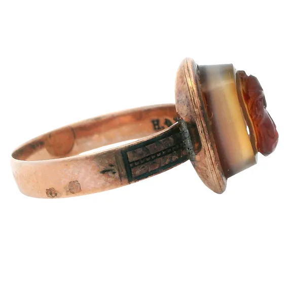 10k rose gold hardstone cameo ring 200-00657 Image 2 Monarch Jewelry Winter Park, FL