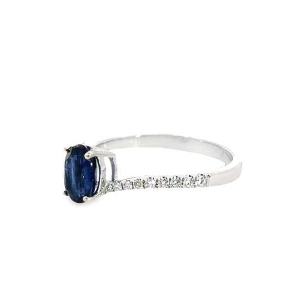18KW 1.15ct Oval Sapphire Bypass Ring 200-00685 Image 2 Monarch Jewelry Winter Park, FL