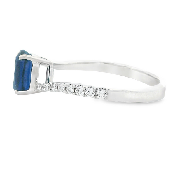18KW 1.15ct Oval Sapphire Bypass Ring 200-00685 Image 3 Monarch Jewelry Winter Park, FL