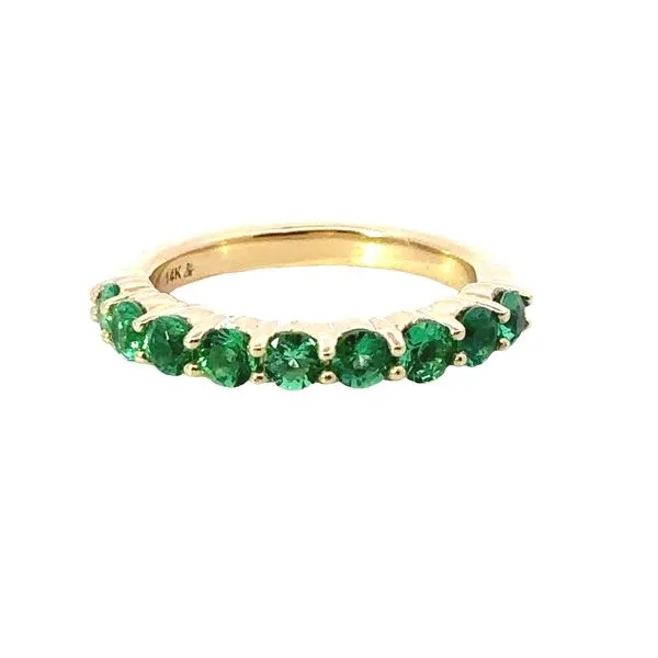 14KY 1ctw Emerald Band 200-00694 Image 4 Monarch Jewelry Winter Park, FL