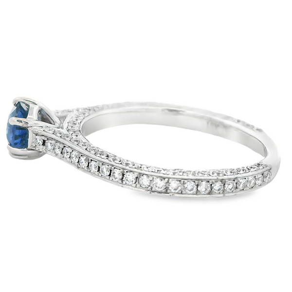18KW 0.63ct Sapphire and Diamond Ring 200-00699 Image 3 Monarch Jewelry Winter Park, FL