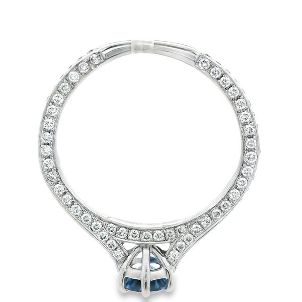18KW 0.63ct Sapphire and Diamond Ring 200-00699 Image 5 Monarch Jewelry Winter Park, FL
