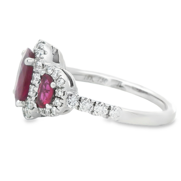 18 Karat White Gold Ruby Ring 200-00707 Image 2 Monarch Jewelry Winter Park, FL