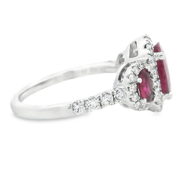18 Karat White Gold Ruby Ring 200-00707 Image 3 Monarch Jewelry Winter Park, FL