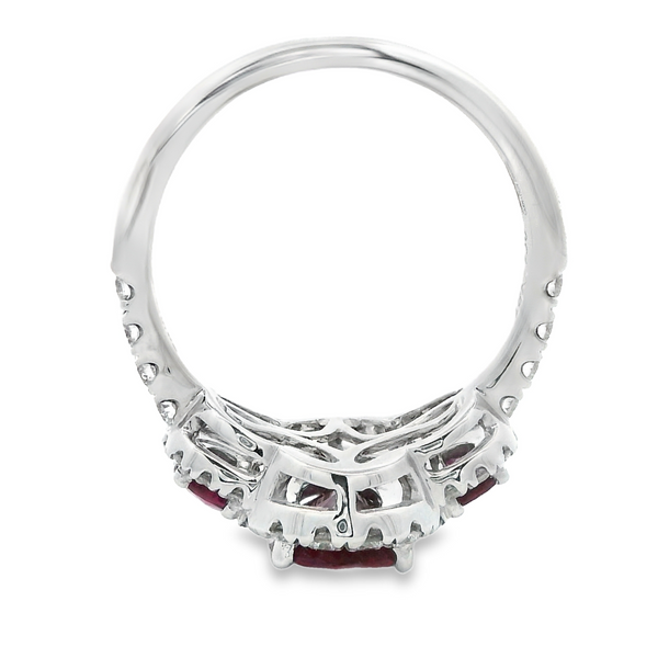 18 Karat White Gold Ruby Ring 200-00707 Image 4 Monarch Jewelry Winter Park, FL