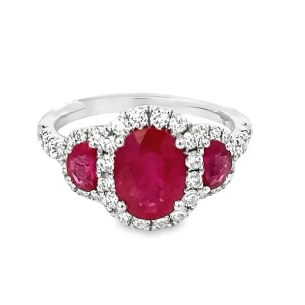 18 Karat White Gold Ruby Ring 200-00707 Monarch Jewelry Winter Park, FL