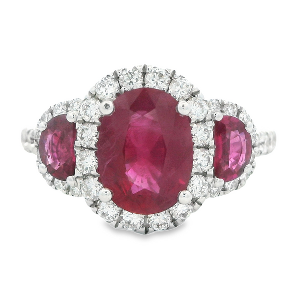 18 Karat White Gold Ruby Ring 200-00707 Monarch Jewelry Winter Park, FL