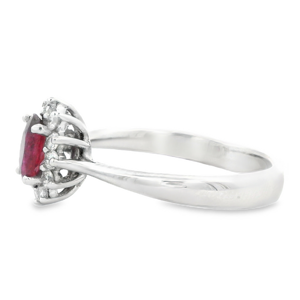 18Karat White Gold Ruby and Diamond Ring 200-00715 Image 2 Monarch Jewelry Winter Park, FL
