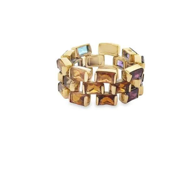 18Karat Yellow Gold Multicolor soft ring 200-00716 Image 2 Monarch Jewelry Winter Park, FL