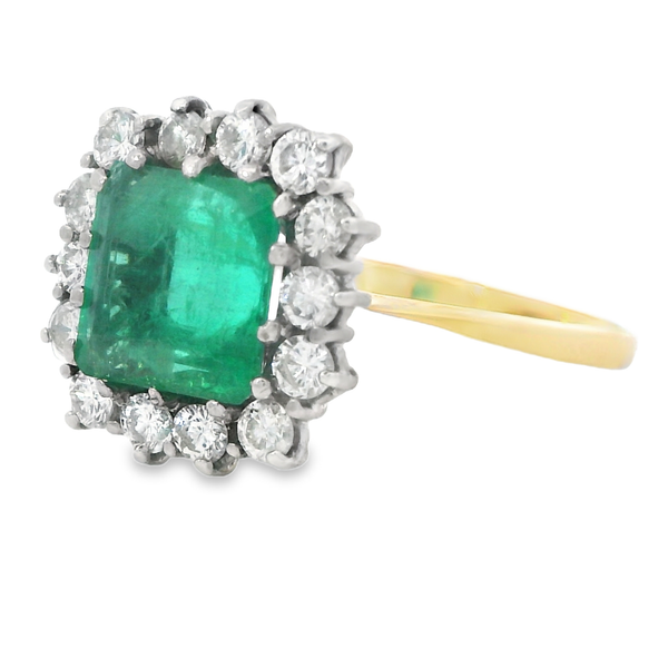 2 Carat Emerald Ring with Diamond Halo 200-00717 Image 2 Monarch Jewelry Winter Park, FL
