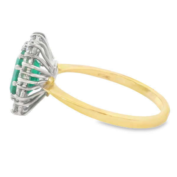 2 Carat Emerald Ring with Diamond Halo 200-00717 Image 3 Monarch Jewelry Winter Park, FL