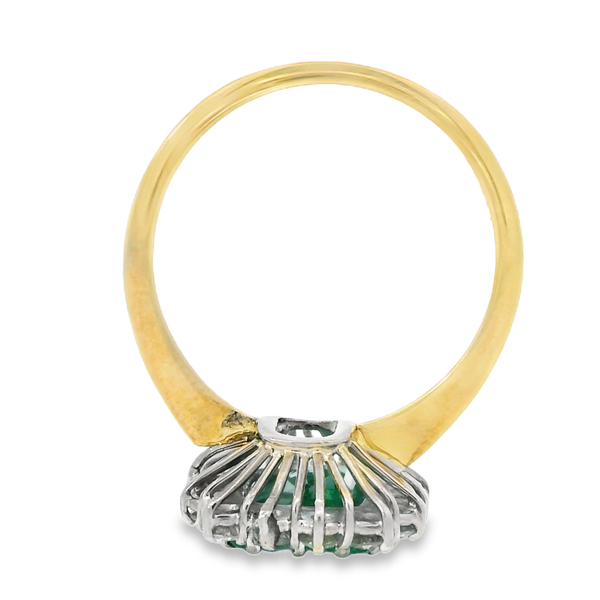 2 Carat Emerald Ring with Diamond Halo 200-00717 Image 5 Monarch Jewelry Winter Park, FL