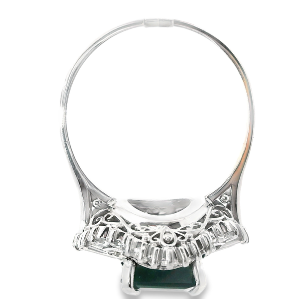 Platinum, Tourmaline, and Diamond Ring, 200-00721 Image 5 Monarch Jewelry Winter Park, FL