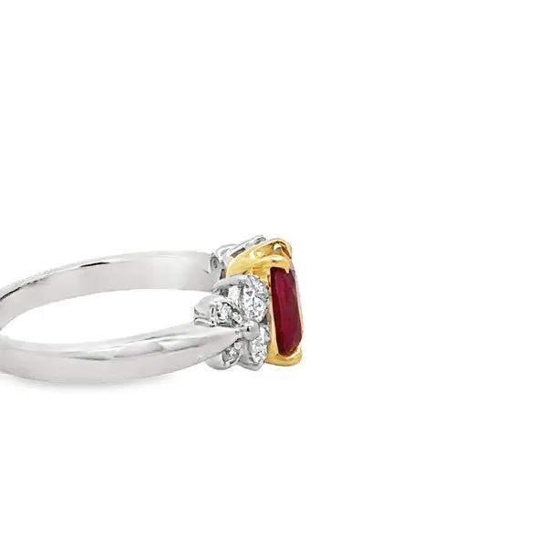 Platinum and 14Karat Yellow Gold 1.28carat Ruby ring 200-731 Image 3 Monarch Jewelry Winter Park, FL