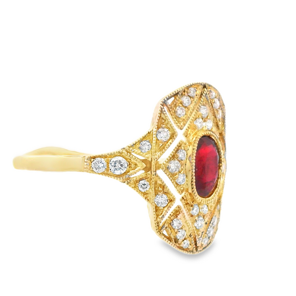 Ruby and Diamond Art Deco Ring 200-00741 Image 2 Monarch Jewelry Winter Park, FL
