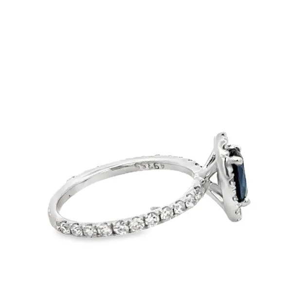 Sapphire and Diamond Halo Ring 200-00744 Image 3 Monarch Jewelry Winter Park, FL