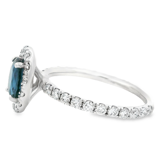 Sapphire and Diamond Halo Ring 200-00744 Image 3 Monarch Jewelry Winter Park, FL