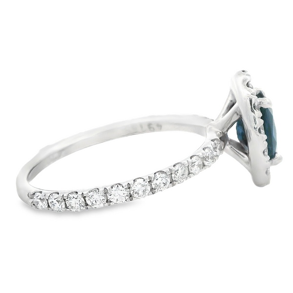 Sapphire and Diamond Halo Ring 200-00744 Image 4 Monarch Jewelry Winter Park, FL