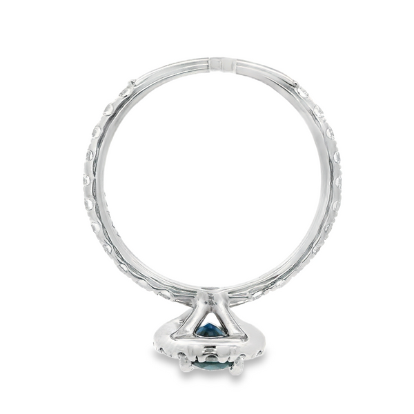 Sapphire and Diamond Halo Ring 200-00744 Image 5 Monarch Jewelry Winter Park, FL