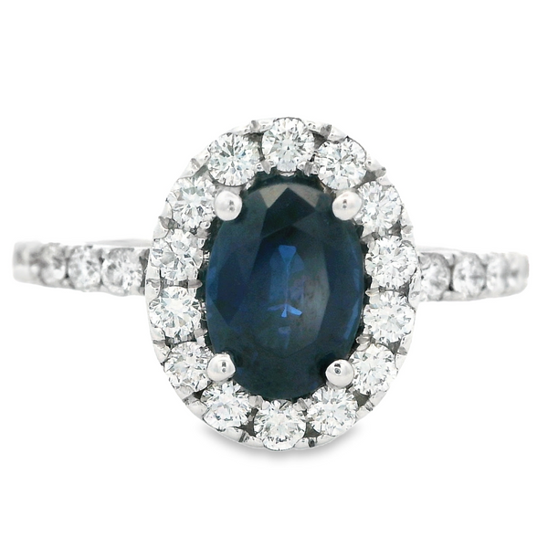 Sapphire and Diamond Halo Ring 200-00744 Monarch Jewelry Winter Park, FL