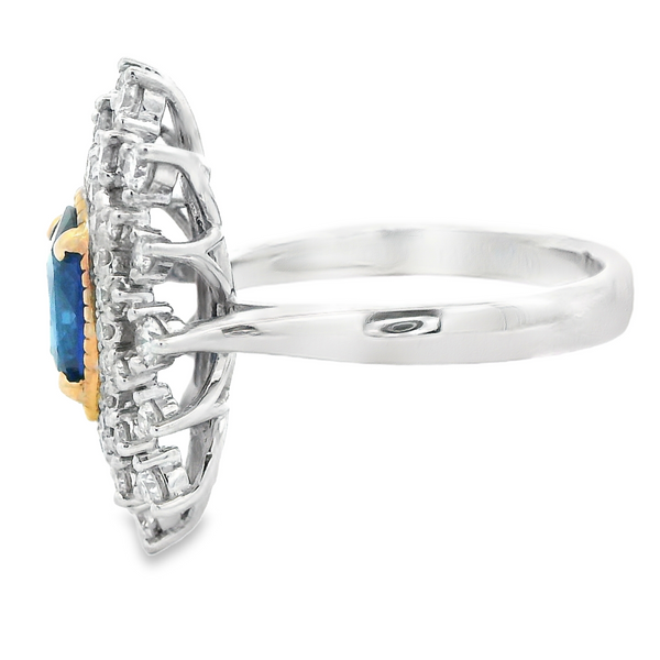 Oval Sapphire and Diamond Fashion Ring Image 3 Monarch Jewelry Winter Park, FL